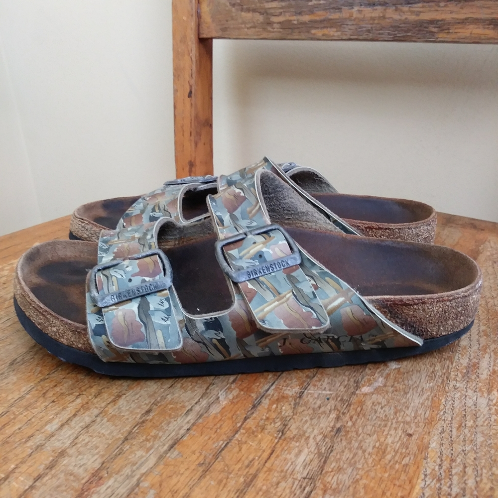 RARE Birkenstock Jerry Garcia Camo Sandals Size 37